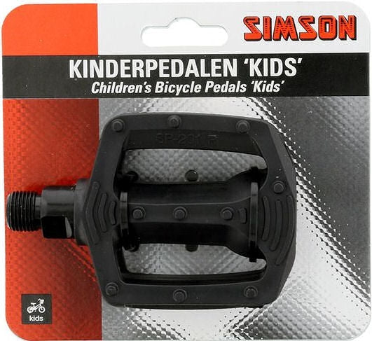 Simson Pedalen set Basic 9 16 inch zwart