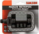 Simson Pedals estableció Metropol 9 de 16 pulgadas grises Negro