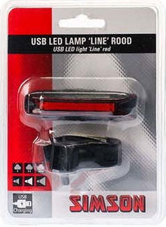 Lampa LED Simson USB Linia czerwona 20 LED 3 Lux