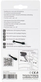 Voorlicht ljust nav -dynamo ledde 70 lux svart