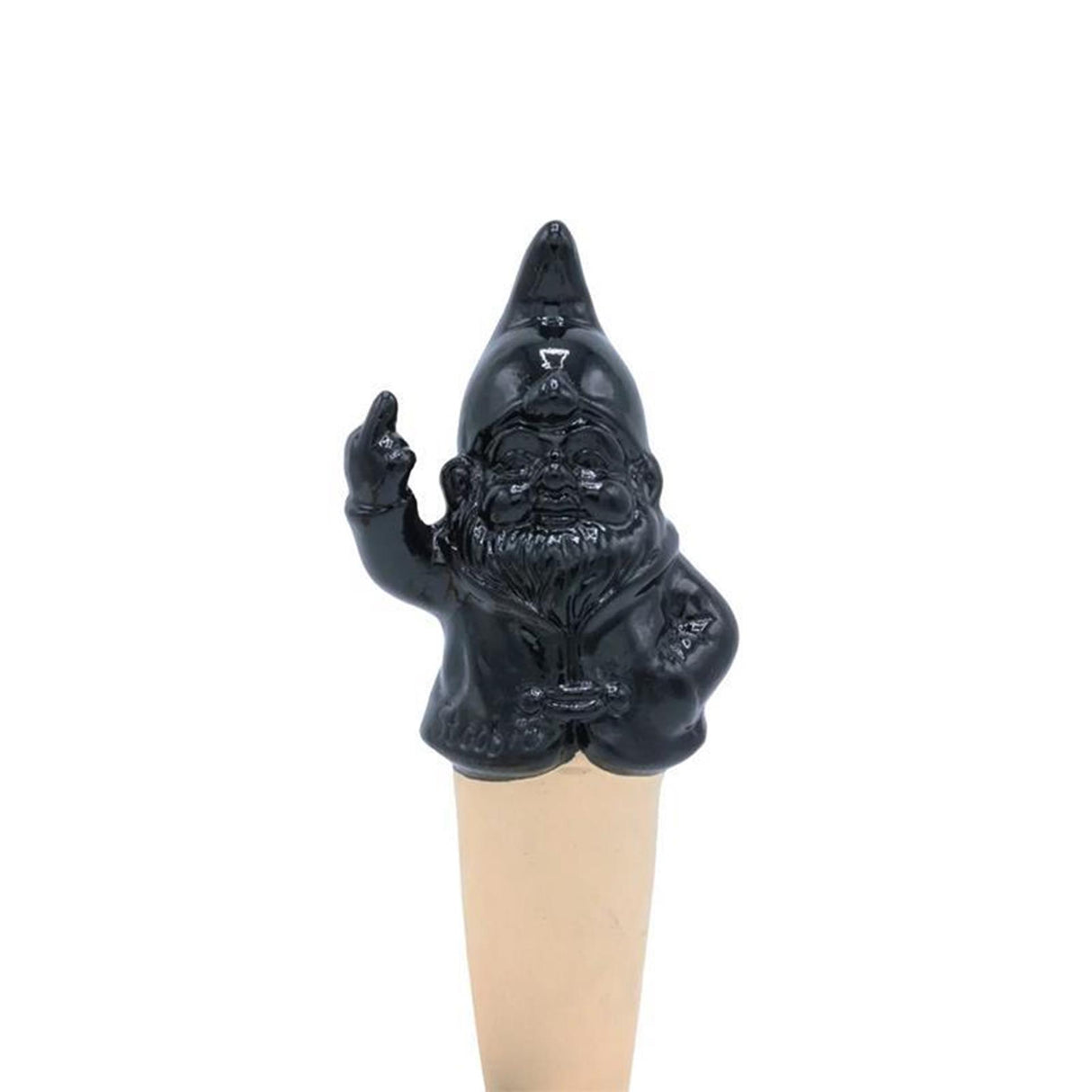 Stoobz design stoobz gnomy self-watering f*ck you gnome black 6x4.5x16.5cm