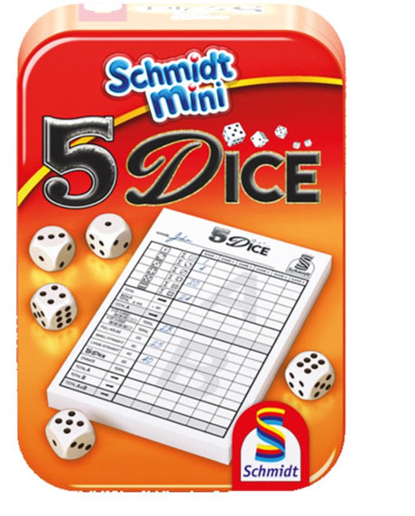 999 Games Schmidt 5 Dice Dice Game in a Tin
