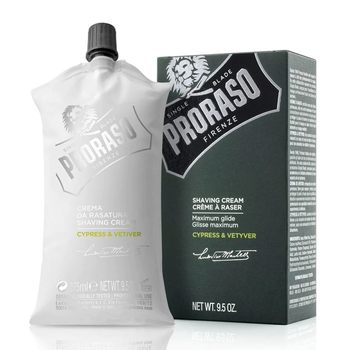 Proraso rakkräm cypress vetyver 275ml