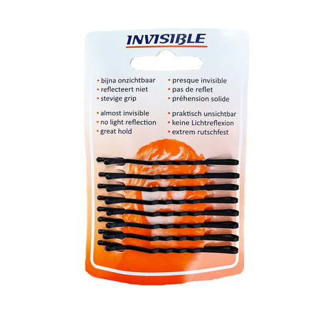 Neviditelné posuvníky newey card black long