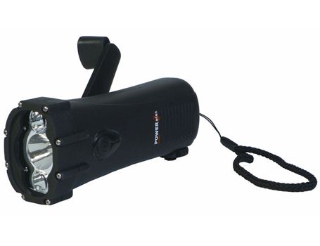Powerplus wind-up waterproof shark flashlight