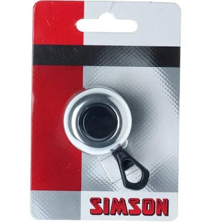 Simson bicycle bell Compact silver on card