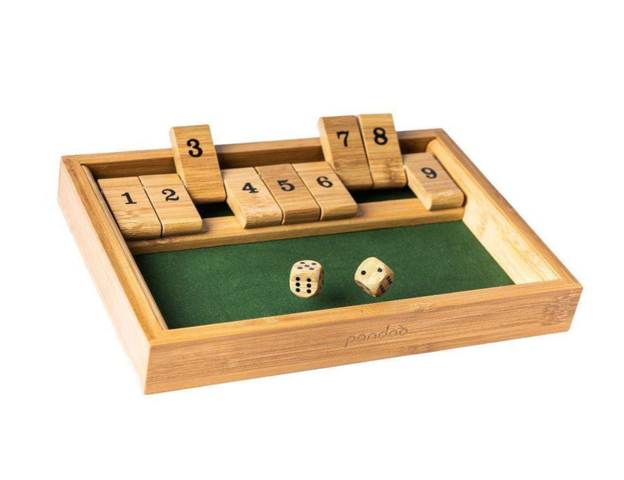Pandoo shut the box - dice game - bamboo