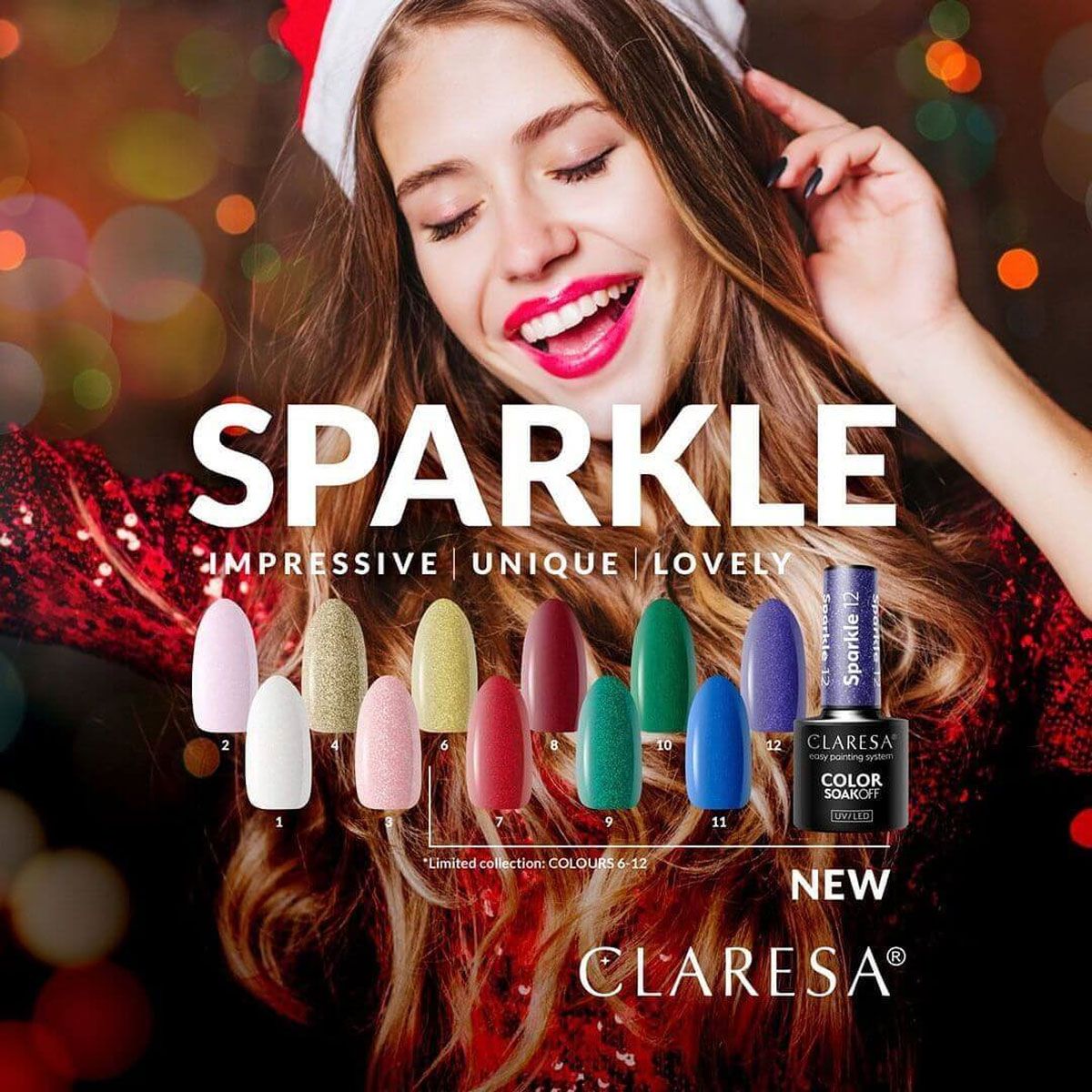 Claresa UV LED Gel Polish 5ml Sparkle 10