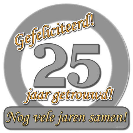 Paperdreams Kroun Schëld-speziell-bestuet fir 25 Joer