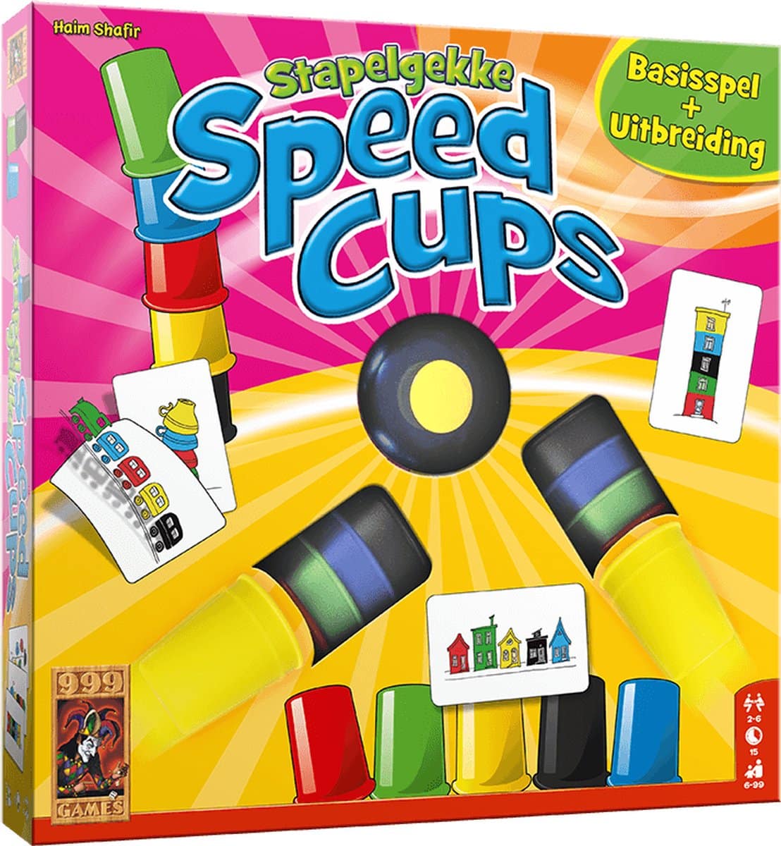 999Games Stacking Speed ​​Cups Action Game, 6 spillere