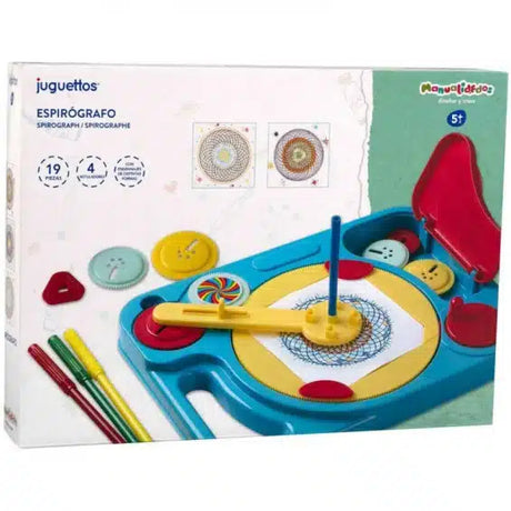 Playgo Spirograph Set fir déi schéinste Zeechnungen ze maachen.