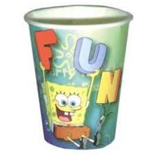 Van der Doelen sponge bob paper cups 8 pieces