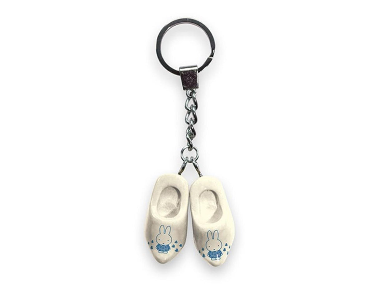 Miffy key ring 2 clogs 4cm white bla