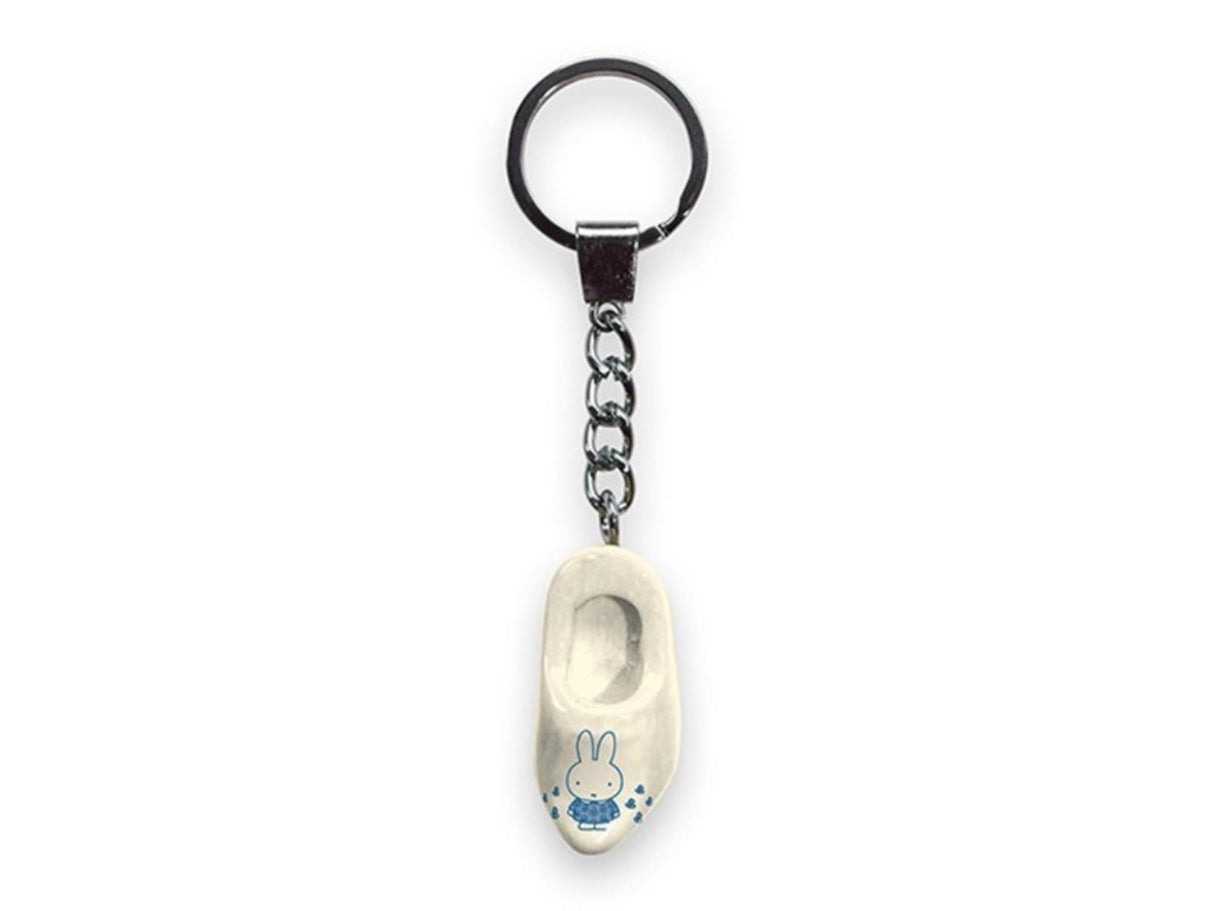 Nijntje sleutelhanger 1 klomp 4 cm wit blauw