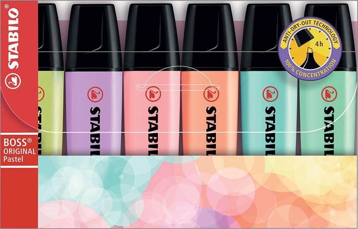 Stalo Boss Original Pastel Markers, 6st.