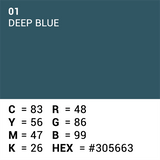 Vynikající pozadí papír 01 Deep Blue 1,35 x 11m