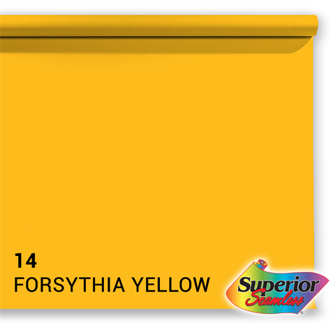 Superior background paper 14 Forsythia Yellow 1.35 x 11m