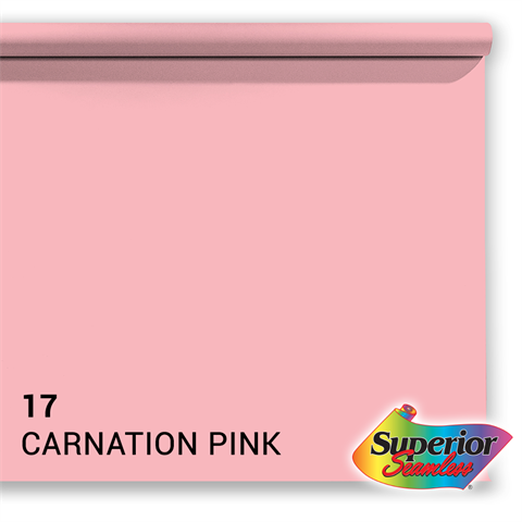 Superior Hannergrondpabeier 17 Cardnation Pink 1.35 x 11m