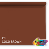 Overlegen bakgrunnspapir 20 Coco Brown 1,35 x 11m