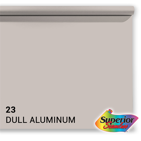 Papier de fond supérieur 23 Aluminium terne 1,35 x 11m