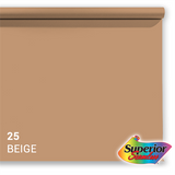 Overlegen bakgrunnspapir 25 beige 1,35 x 11m