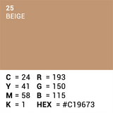 Überlegener Hintergrundpapier 25 Beige 1,35 x 11m