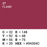 Papier d'arrière-plan supérieur 27 flamme 1,35 x 11m