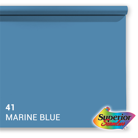 Overlegen bakgrunnspapir 41 Marine Blue 1,35 x 11m