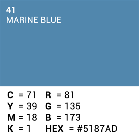 Vorgesetzter Hintergrundpapier 41 Marine Blue 1,35 x 11m