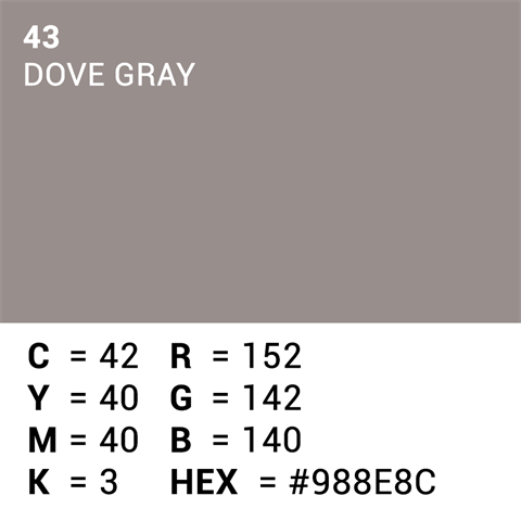 Överlägsen bakgrundspapper 43 Dove Gray 1,35 x 11m