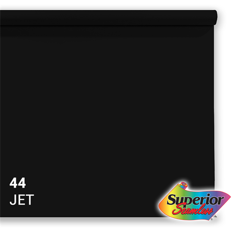 Papel de fondo superior 44 Jet Black 1.35 x 11m