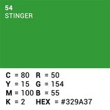 Overlegen baggrundspapir 54 Stinger Chroma Key 1,35 x 11m