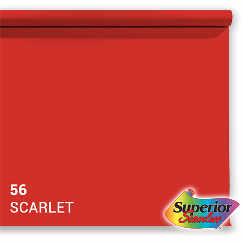 Overlegen bakgrunnspapir 56 Scarlet 1,35 x 11m