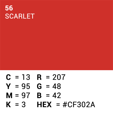 Papier de fond supérieur 56 Scarlet 1,35 x 11m