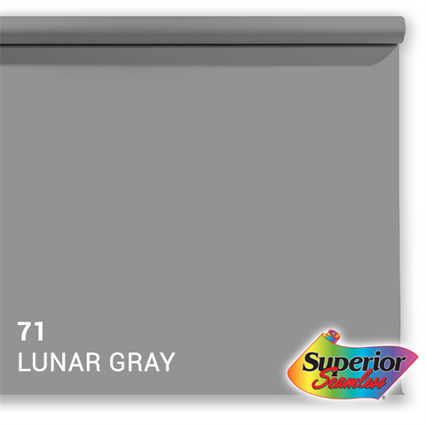 Papier de fond supérieur 71 Gris lunaire 1,35 x 11m