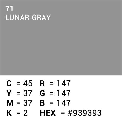 Vynikající pozadí papír 71 Lunární šedá 1,35 x 11m