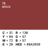 Superior Hannergrondpabeier 75 Brick 1.35 x 11m