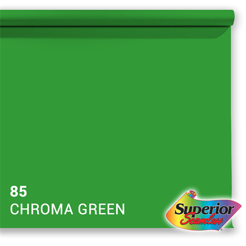 Overlegen baggrundspapir 85 Chroma Key Green 3,56 x 15m