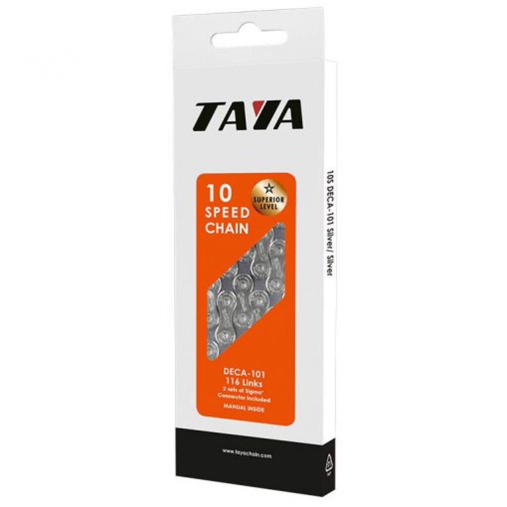 Collar Taya DECA-101 10 Velocidad 1 2x5 64 116 Plata plata en caja