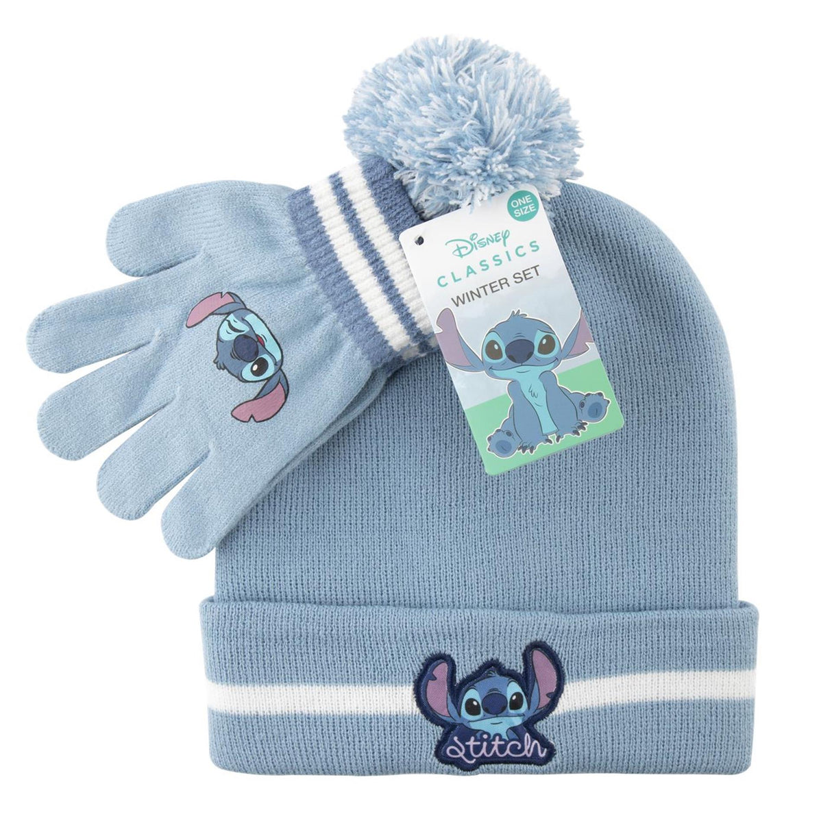 Merkoos lilo stitch winter set hat glove