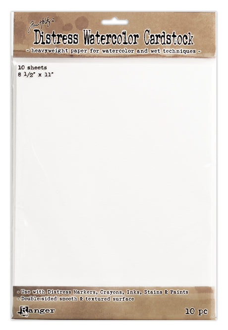 Ranger Tënt Ranger • Tim Holtz Nout Aquarell Kaart Stock 10pcs