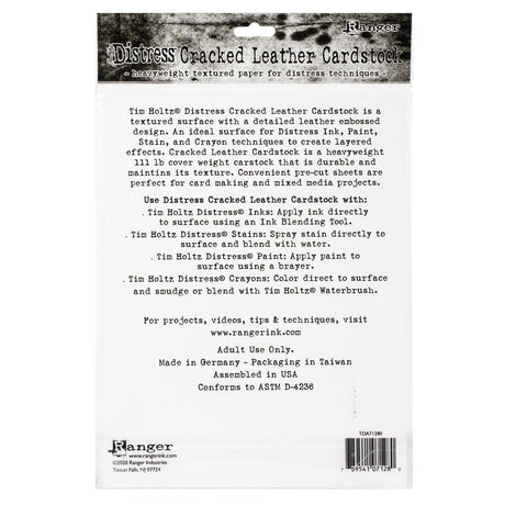 Ranger Tënt Ranger • Tim Holtz Noutfall geknackt Lieder Cardstock