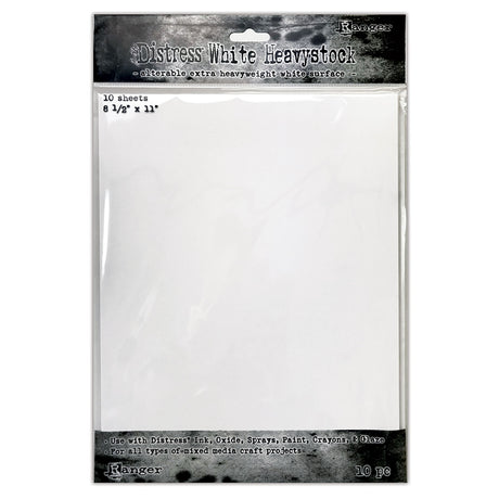 Ranger ink ranger • tim holtz angustiado mídia mista heavystock 20,32x25,40cm branco