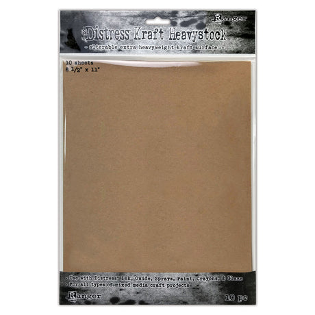 Ranger tinta ranger • tim holtz angustiado mídia mista heavystock 20,32x25,40cm kraft