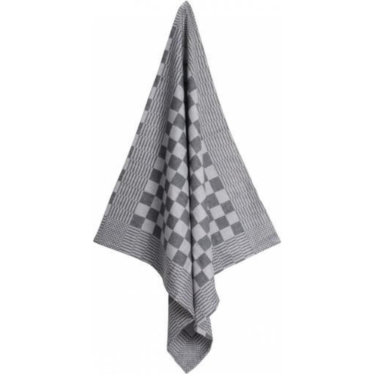 Chef's towel black large diamond 70x70cm pack of 12 pcs.