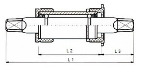 Tecora E Tecora trapas 127mm met aluminium cups