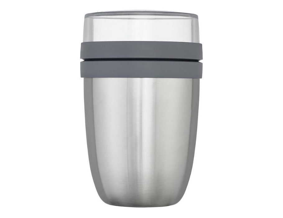 Mepal lunch pot ellipse - insulated - natural brushed - 500 ml + 200 ml