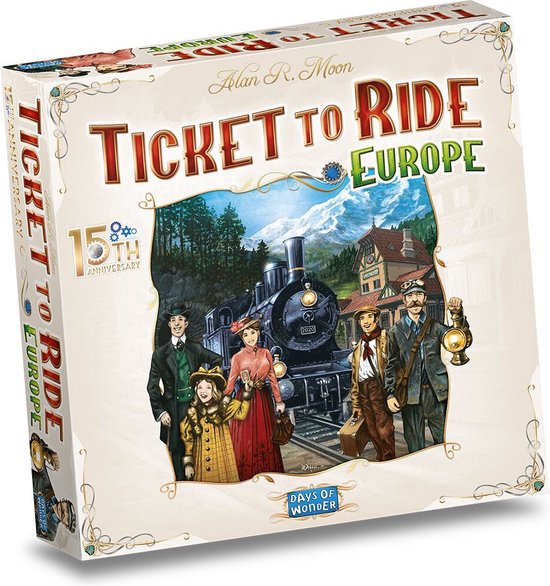 Asmodee Ticket to Ride Europe 15 -årsjubileum NL