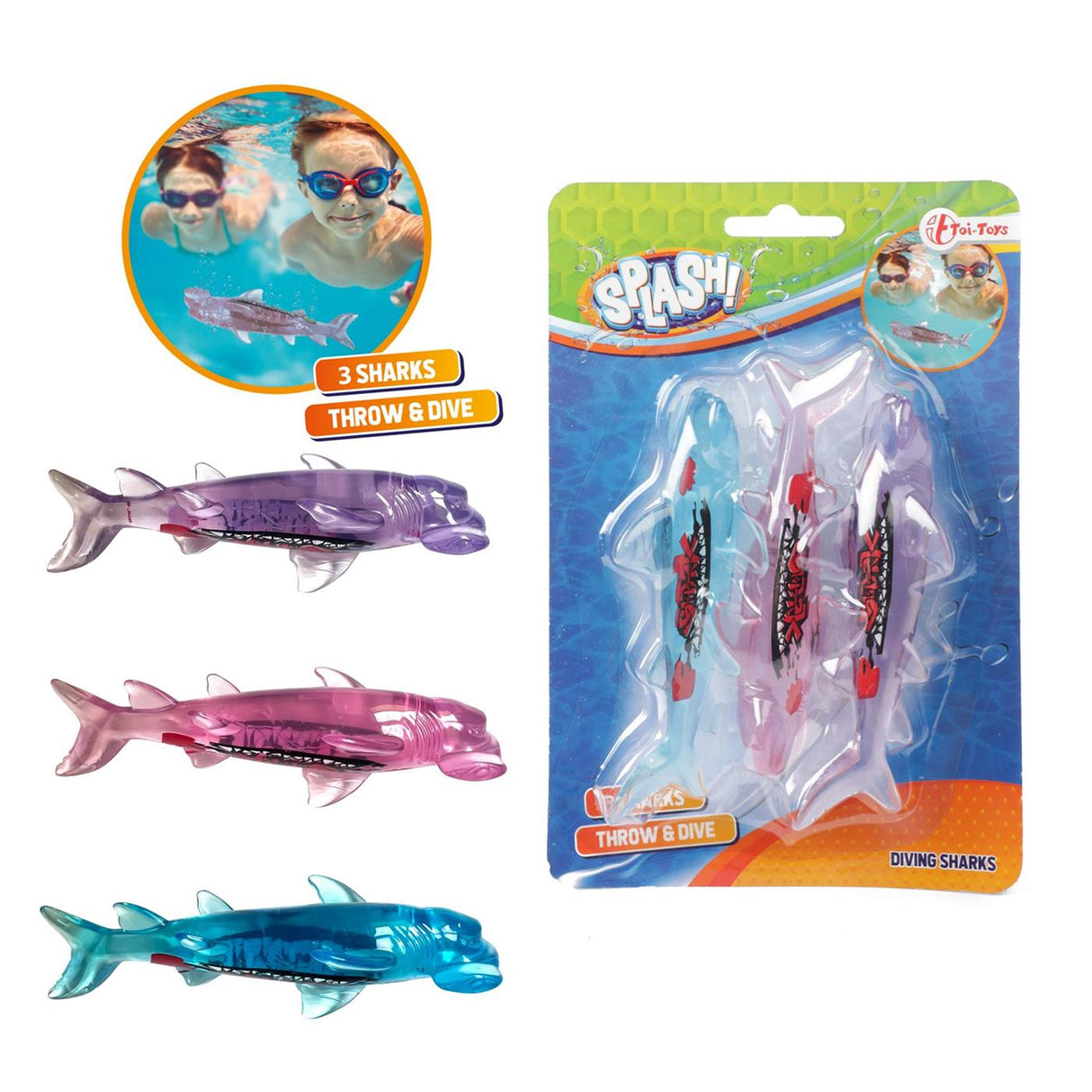 Splash Diving Fish Shark, 3: e.