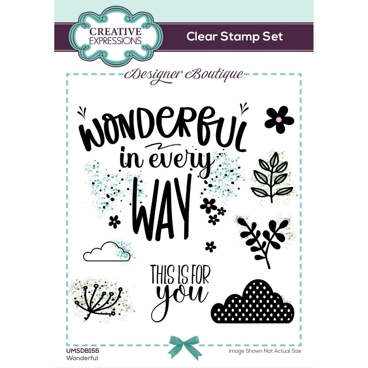 Creative expressions • designer boutique clear stamps wonderful